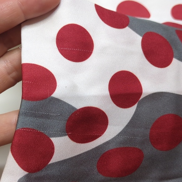 Foxiedox Polka Dot/Floral Contrast Satin Maxi Dress Size Small NWT - Picture 13 of 14